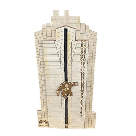 Die Hard Hans Gruber faller av Nakatomi Plaza julekalender nedtelling advent DB