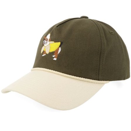 Iconic - Grön adjustable Keps - Banana Suite Dog Rope Golfer Olive/Stone A-frame Adjustable @ Hatstore
