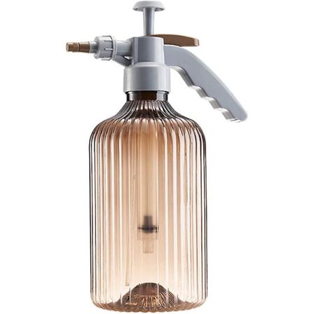 Plastspruta för bevattning 2L lufttrycksjusterbar spruta hemträdgård bevattningsspruta brun