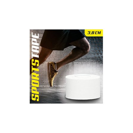 Jasper SportsTape 3,8 cm (10 meter) Hvid, Medicin & Pleje, Støttebind, Sportstape