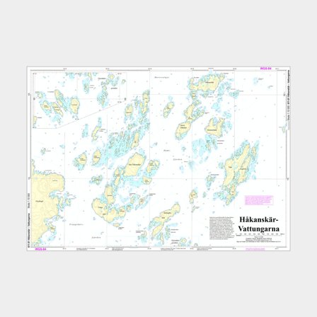 Specialkaarten Hydrographica 611-01A Håkanskär - Vattungarna, A2 ongevouwen (plano)