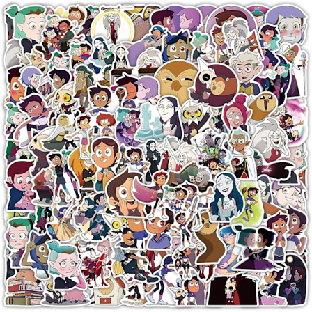 100 stk The Owl House Klistermærker Laptop Bil Skrivebog Telefon Skateboard Kuffert Bagage Cykel Tegneserie Klistermærker Vinyl Vandafvisende Æstetisk