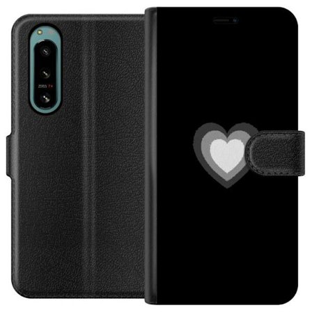 Kompatibel Tegnebogsetui til Sony Sony Xperia 5 IV Soft Glow Heart