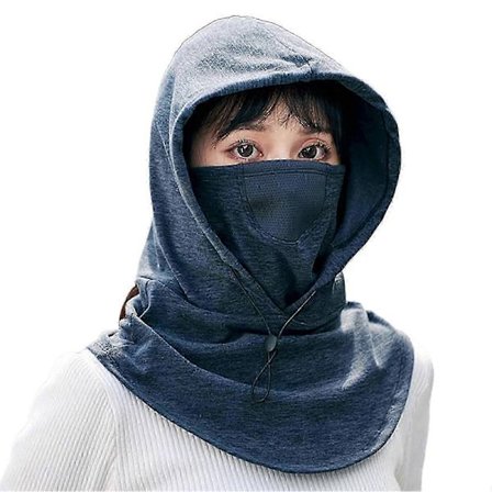 Cykling Ansigtsdækning Vinter Hel Ansigt Tørklæde Til Mænd Holder Ansiget Varmt Halsvarmer Mørkegrå
