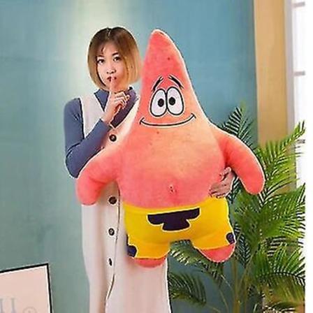 Spongebob Firkant Patrick Stjerne Plys Legetøj Blødt Tegneserie Dyr Dukke Til Børn Animation Dukker Børn Fødselsdag Gave Hjem Indretning (FMY) B 90cm