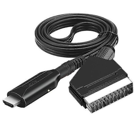 Hdmi-yhteensopiva Scart-kaapeli Kannettava 720p / 1080p Video Audio -sovitin