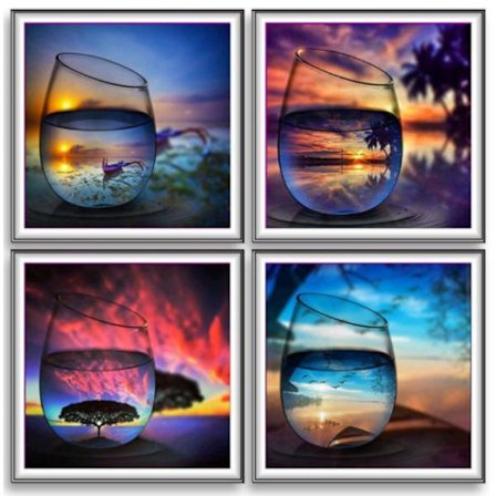 5D Diamond Painting Glas- 4 modell
