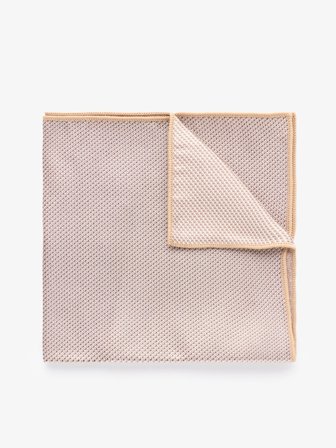 John Henric Men's Beiges Einstecktuch Struktur Size Onesize