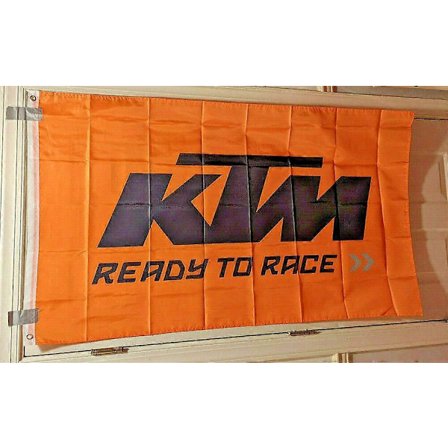 KTM Motorcykel Logo Flag Banner ft Mancave Garage Flag 60x90cm 90x150cm 120x180cm 150x240 QQ107