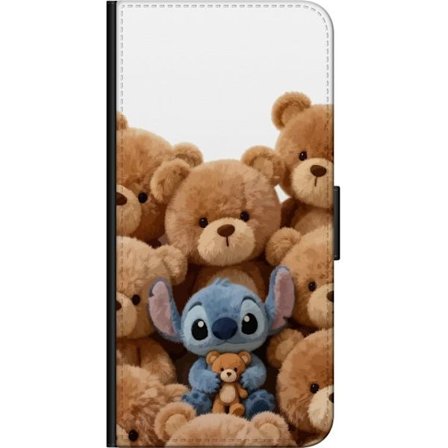 Kompatibel Tegnebogsetui til Samsung Samsung Galaxy Note10 Lite Sød og sikker illustration med Stitch omgivet af bamser, der skaber en varm og legend