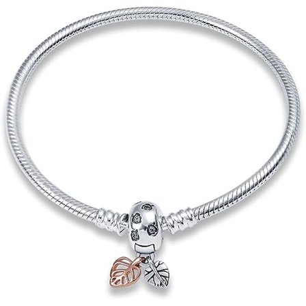 925 Sterling Silver Snake Chain Armband för Europeiska Pandora Charms Bead Armband