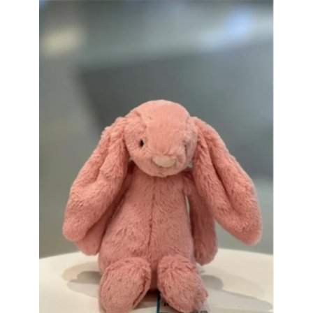 Original Jellycat stor Bonnie kanin dukke sød kanin dukke til børn baby beroligende plys legetøj gave Mørk pink kanin