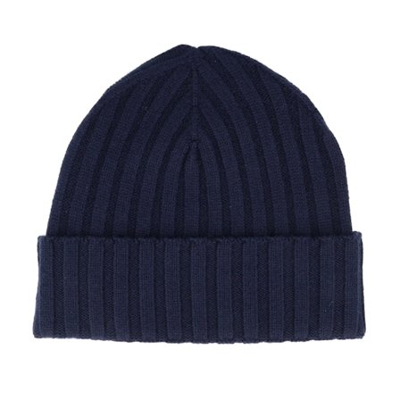 Wigéns - Blå cuff Beanie - Merino Wool Beanie Navy Cuff @ Hatstore