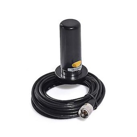 Ajoneuvon/auton mobiiliradio VHF/UHF Dual Band -antenni 9 cm pohja magneettikiinnitys BNC-uros 5 m kaapeli BC:lle