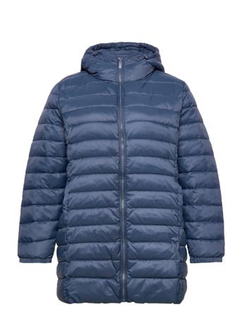 Cartahoe Quilted Hood Coat Otw Blue ONLY Carmakoma