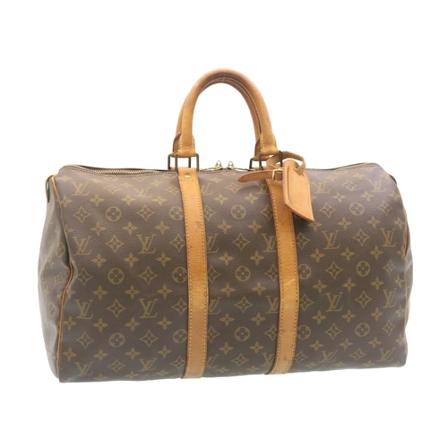 Louis Vuitton Vintage, Pre-owned Keepall 45 Grijs, Dames, Maat:ONE Size