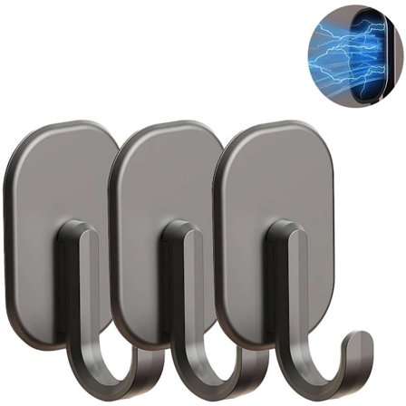 3 st - 3,8*3,2*6,5cm Magnetiska krokar Magnet med krok Köksförvaring Kylskåp Multifunktionell lätt att installera och ta bort Heminredning för_yu