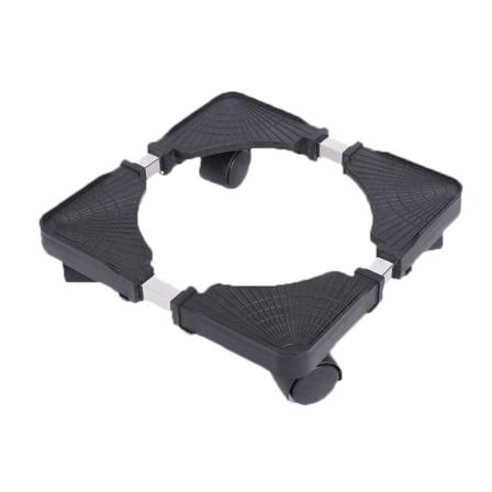 Liikuteltava jalusta j kaapille, pesukoneelle ja vesijohtojen jakelulaitteille py rill , kodinkoneille