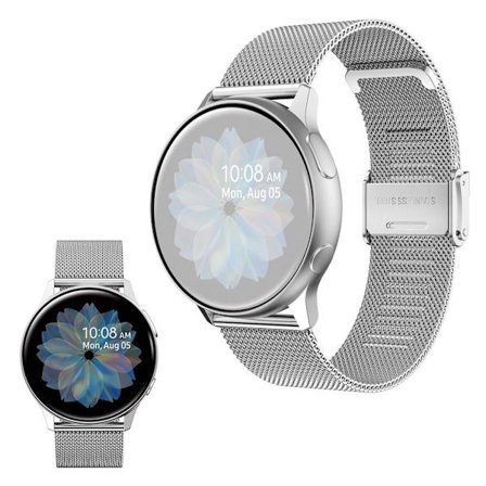 Stainless steel watch band for Samsung Galaxy Watch Active 2 - 44mm / Watch Active - Silver