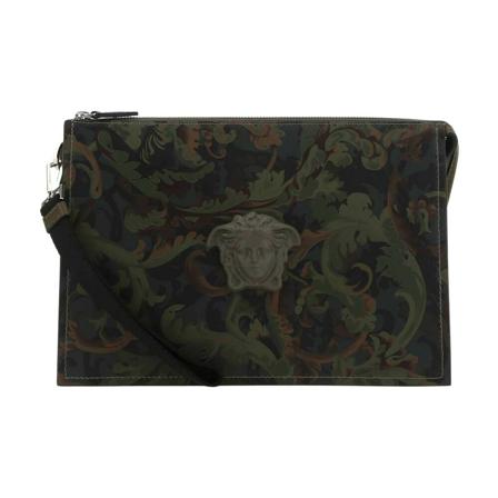 Versace, Clutches Zwart, Heren, Maat:ONE Size