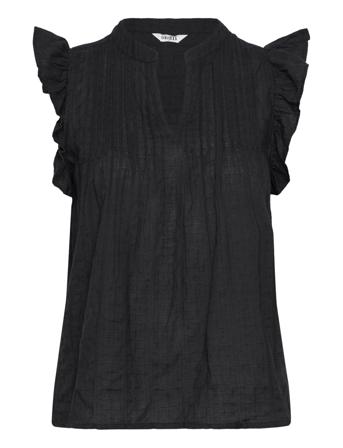 Gemala-M Tops Blouses Sleeveless Black MbyM