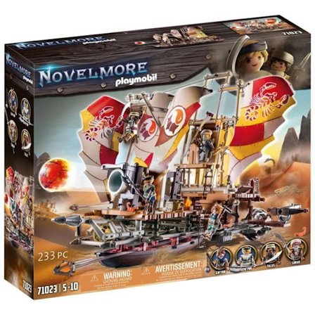 PLAYMOBIL - Sal'ahari Sands - Sandskib - Novelmore - Eventyrskelet - 233 stykker