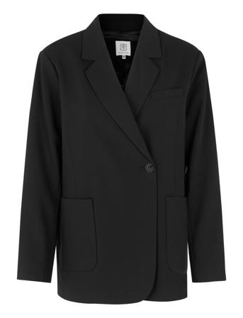 Evien New Blazer Blazers Double Breasted Blazers Musta Second Female