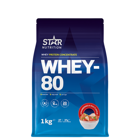 Star Nutrition Whey-80 Heraproteiini 1 kg