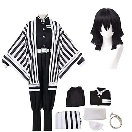 Demon krigere Kimetsu No Yaiba Cosplay Kostumer Iguro Obanai Voksen Barn Halloween Kostume