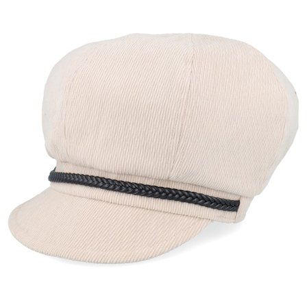 Seeberger - Beige Traditionalbeanie Cap - Velvet Newsboy Cap Sand Vega Cap @ Hatstore