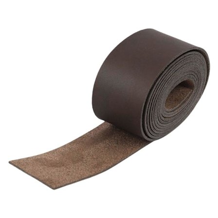 2 meter læderrem bælte håndværk dekorativt tilbehør håndlavet 50 mm bred (LGL)