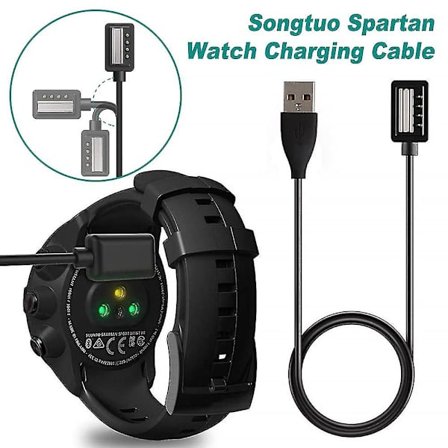 Lader Kompatibel med Suunto 9, D5, Spartan Ultra Hr, Spartan Magnetisk USB Laderkabel 100cm (FMY)