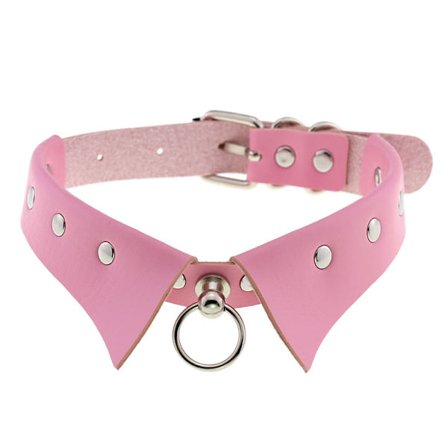 Nahka Choker Punk Panta Naiset Niitit Nastoitettu Choker