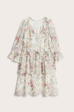 Newbie | Chiffongklänning Newbie Woman Offwhite L | Offwhite