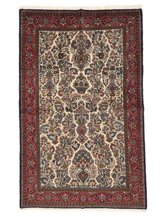 Sarough Teppe 128X207 Svart/Brun Ull, Persia/Iran