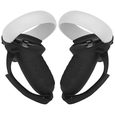 Säädettävä Nahkainen Käsikahva Meta Quest 2 -ohjaimelle, Liukumaton Käsikahva Musta