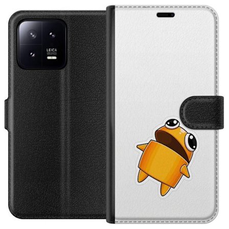 Kompatibel Tegnebogsetui til Xiaomi Xiaomi 13 Orange tegnet figur med store øjne og dynamisk pose i legende stil