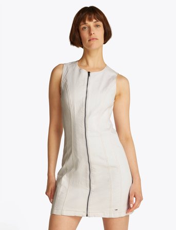 Tommy Jeans Slvls Slim Dress Bi6190 - White - XL