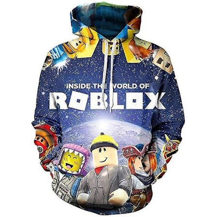 Roblox Gaming Sportsgensere med hette for barn (5-10 år) - Gutt og Jente - Gave