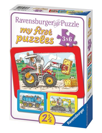 Excavator Tractor & Dump Tractor 3X6P Patterned Ravensburger