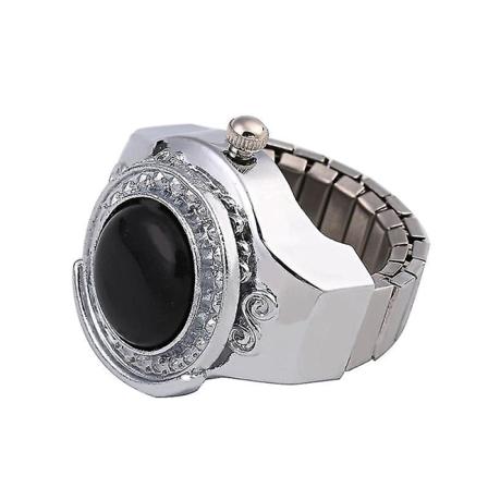 20mm ædelsten agat rund fingerring ur smykke gave moderne stil