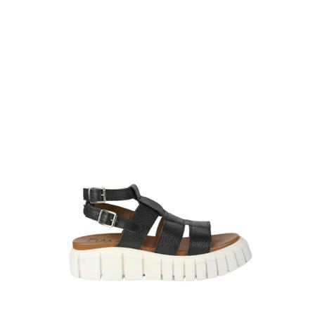 Dwrs, Jeruzalem - Sandaal - | Black Zwart, Dames, Maat:40 EU,leer