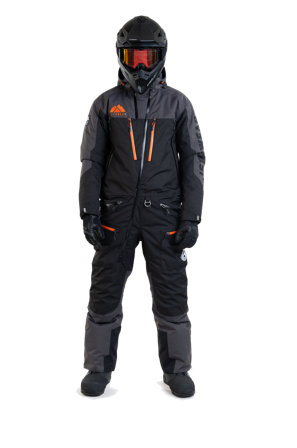 Jethwear The One V2 (2025) 150g Monosuit/Skoteroverall Svart Iron/Orange L