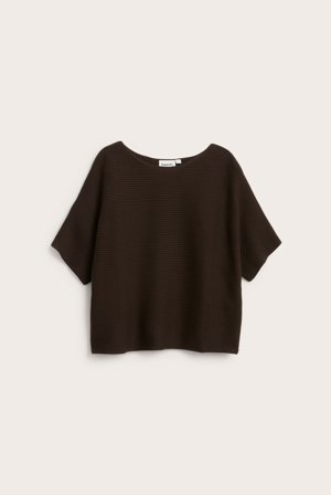 Kappahl | Ribbestrikket genser Mørkebrun XS | Mørkebrun