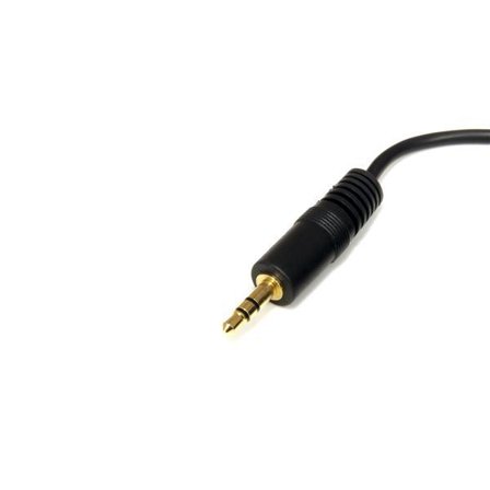StarTech 6 ft. (1.8 m) 3.5mm Audio Cable - 3.5mm Audio Cable - Gold Plated Connectors - Male/Male - Aux Cable (MU6MM) - lydkabel - 1.8 m