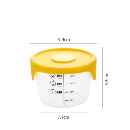 Babymat Oppbevaringsboks Barn Snacks Container GUL
