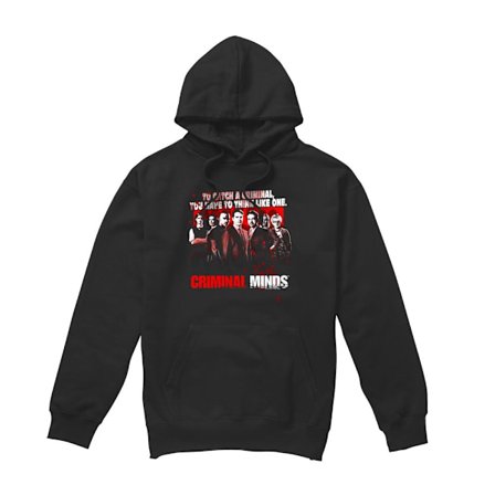 Criminal Minds Herr Think Like One Hoodie M Svart