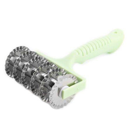 och Clean Dough Flexible Roller Blade Pasta Rostfritt Stål Pi Green one size