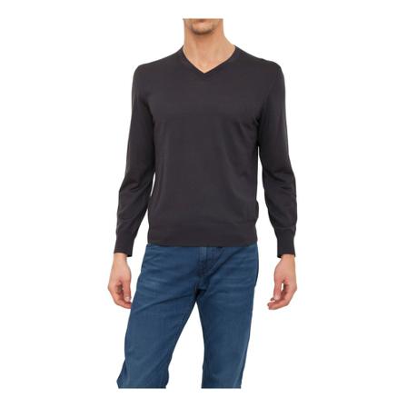 Z Zegna V-neck Strik Blå, Herre Strik
