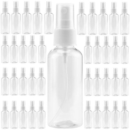 40-pack 100 ml genomskinliga sprayflaskor, fin dimsprayflaska i plast, a